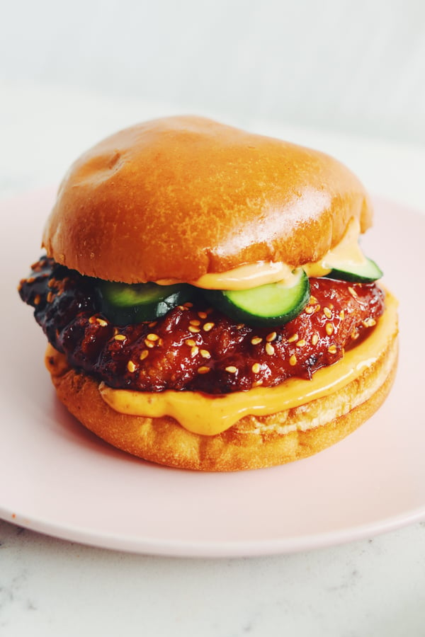 korean fried chicken sandwich