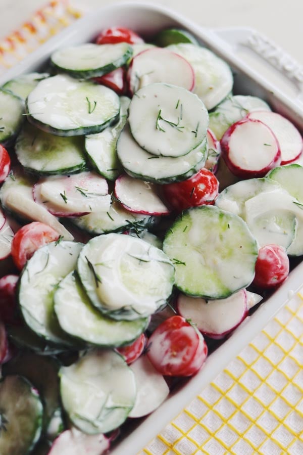 polish cucumber salad