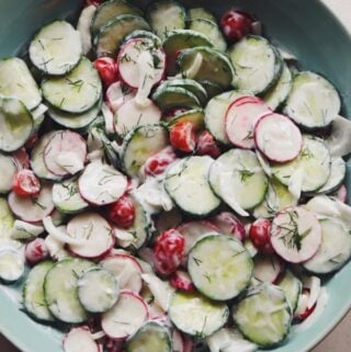 polish cucumber salad