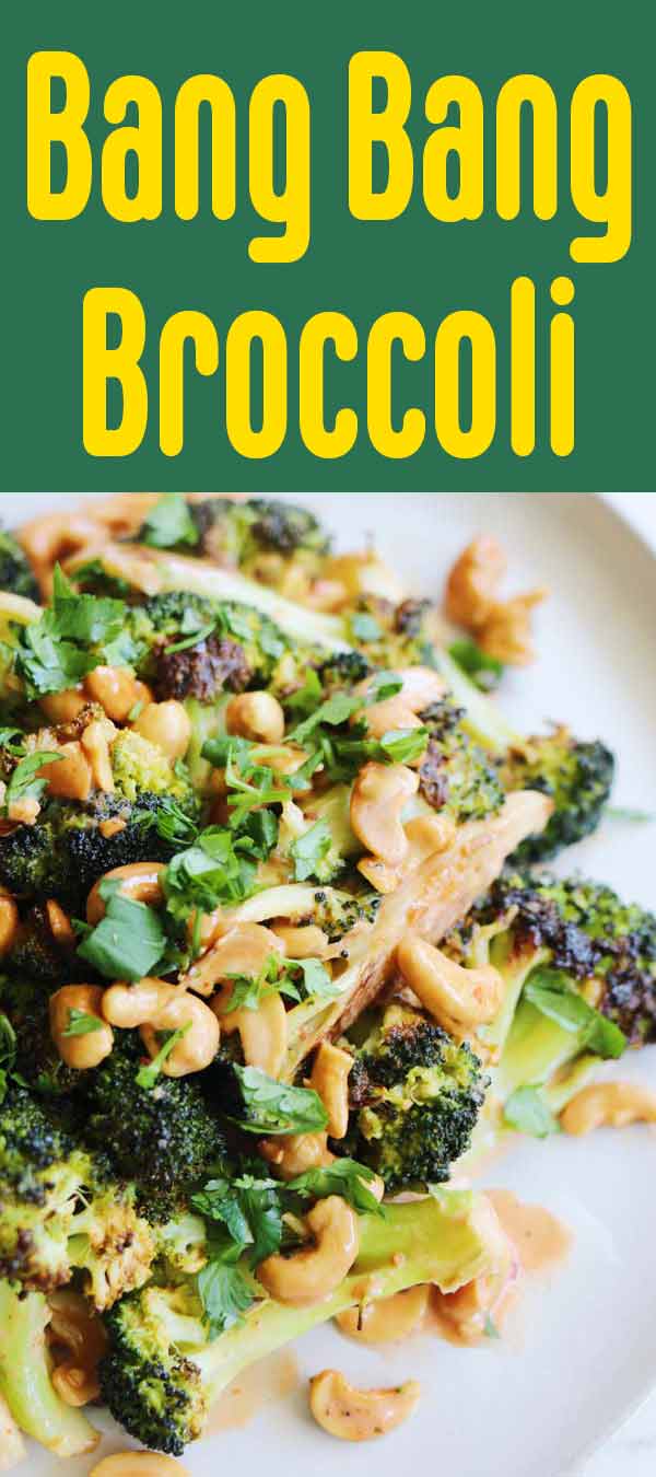 This bang bang broccoli is the ultimate side vegetarian dish. It's creamy, crunchy, spicy and SO GOOD! And if you switch out the mayo for nonfat Greek yogurt, it can even be healthy! It pairs perfectly with grilled meats and plenty of Asian inspired dishes!