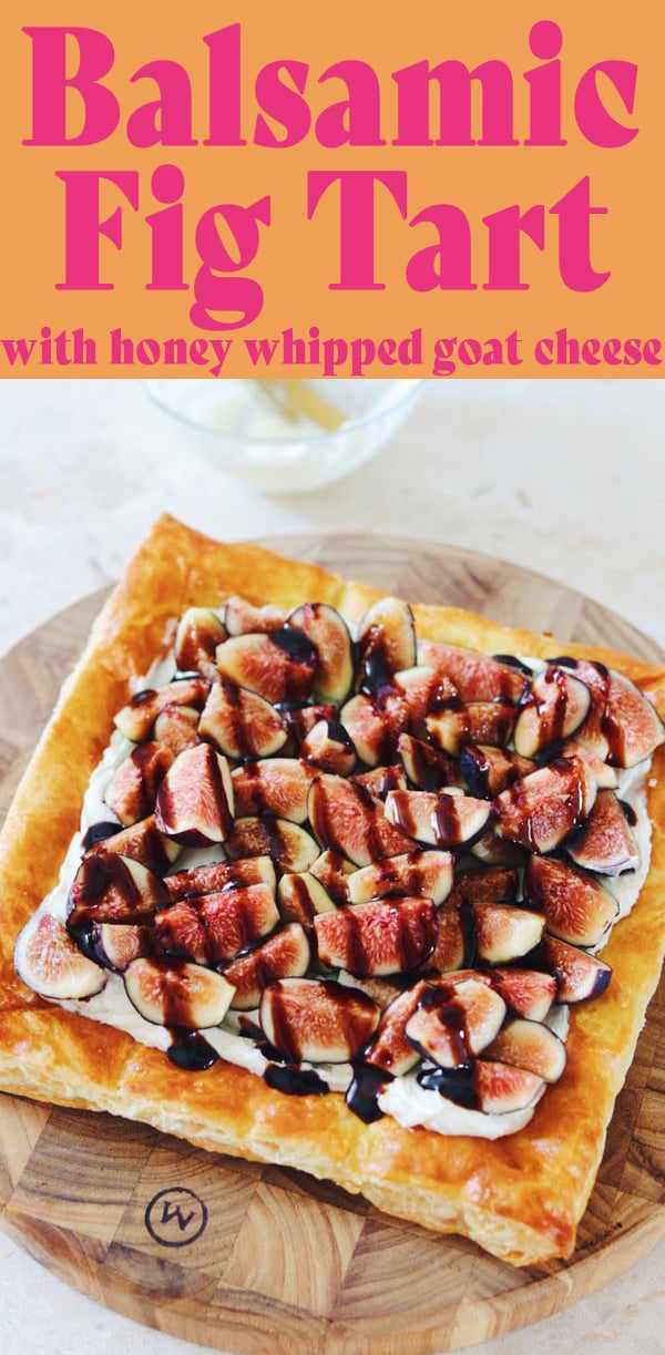 This fig tart with honey whipped goat cheese is one of my favorite recipes. It’s perfect for brunch, breakfast, entertaining, appetizers and more! I love it because light and fresh yet rich and creamy. I like recommend it with balsamic glaze, basil and flaky salt. And if you’re not a truffle fan, simply leave it out! #fig #appetizer #goatcheese #whippedgoatcheese #breakfast #brunch #tart #easyrecipe #summerrecipes