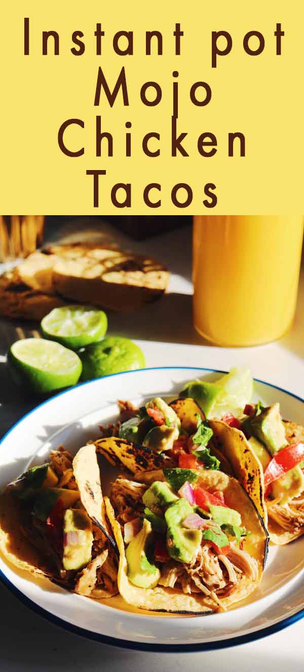 These mojo chicken tacos with chunky avocado salsa are one of my favorite quick, easy and healthy recipes! Thanks to Florida Orange Juice, the chicken is not only moist and flavorful but it’s nutritious too!