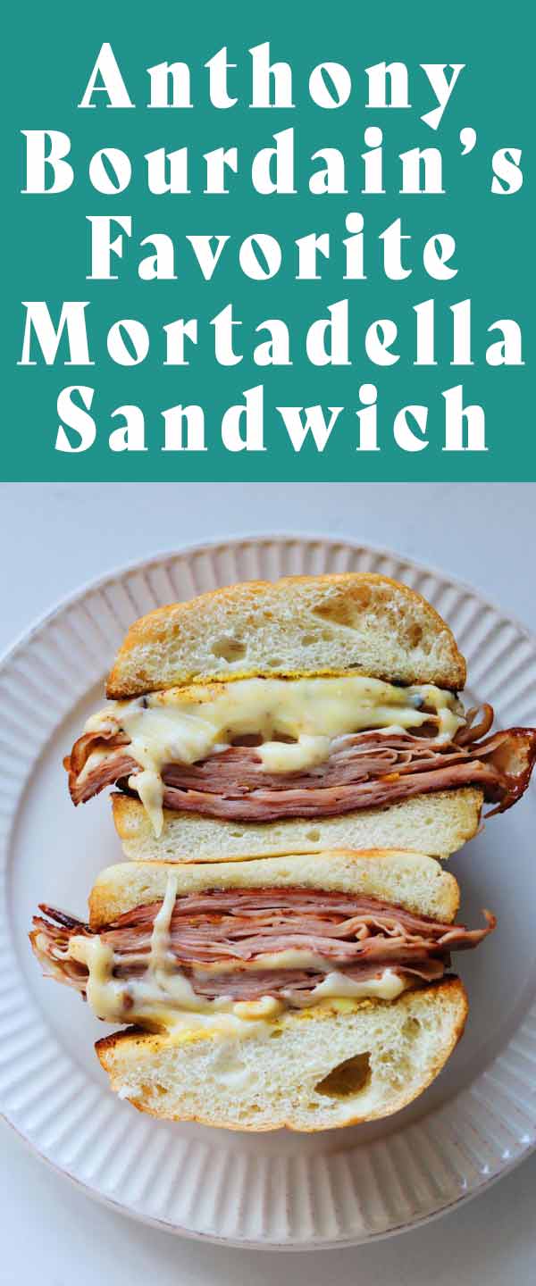 Anthony Bourdain’s Mortadella Sandwich is one of the most heavenly things I've ever eaten! With simple ingredients like crispy pan-fried mortadella, melty cheese, and a warm, toasted bun, this sandwich is simple but divine. The original recipe appears in his cookbook and this is my adaptation.