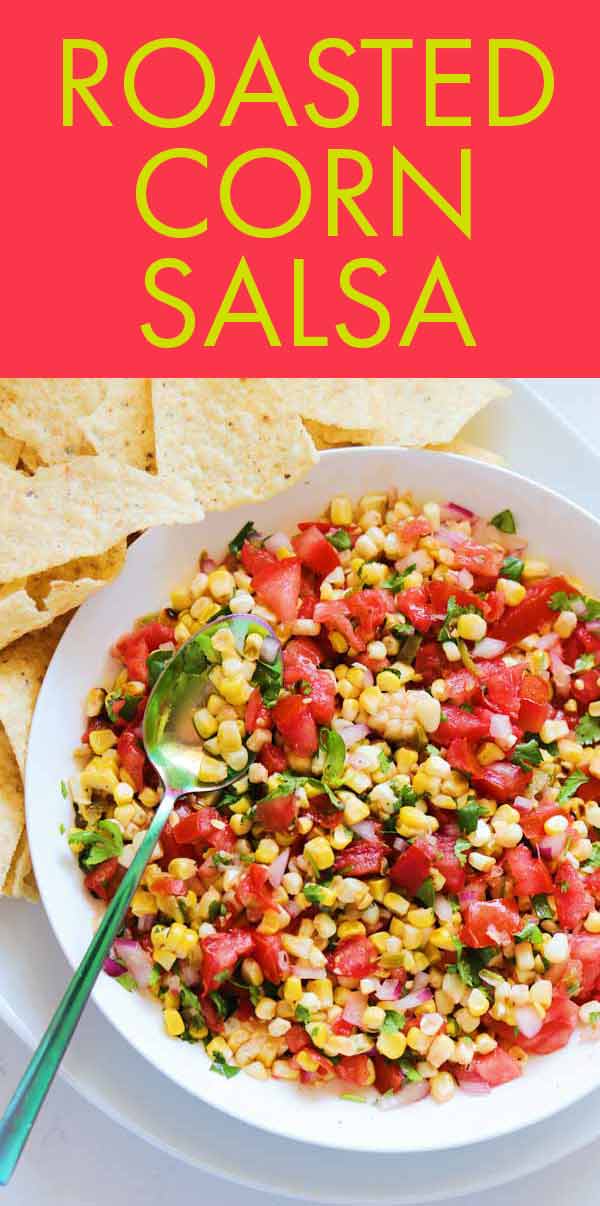 This easy roasted corn pico is the perfect recipe to use leftover roasted or grilled corn. I was inspired by the original Moe's version which is where I first had corn pico! You can enjoy this easy salsa recipe scooped up with chips, added to chicken, or even tossed in a salad.