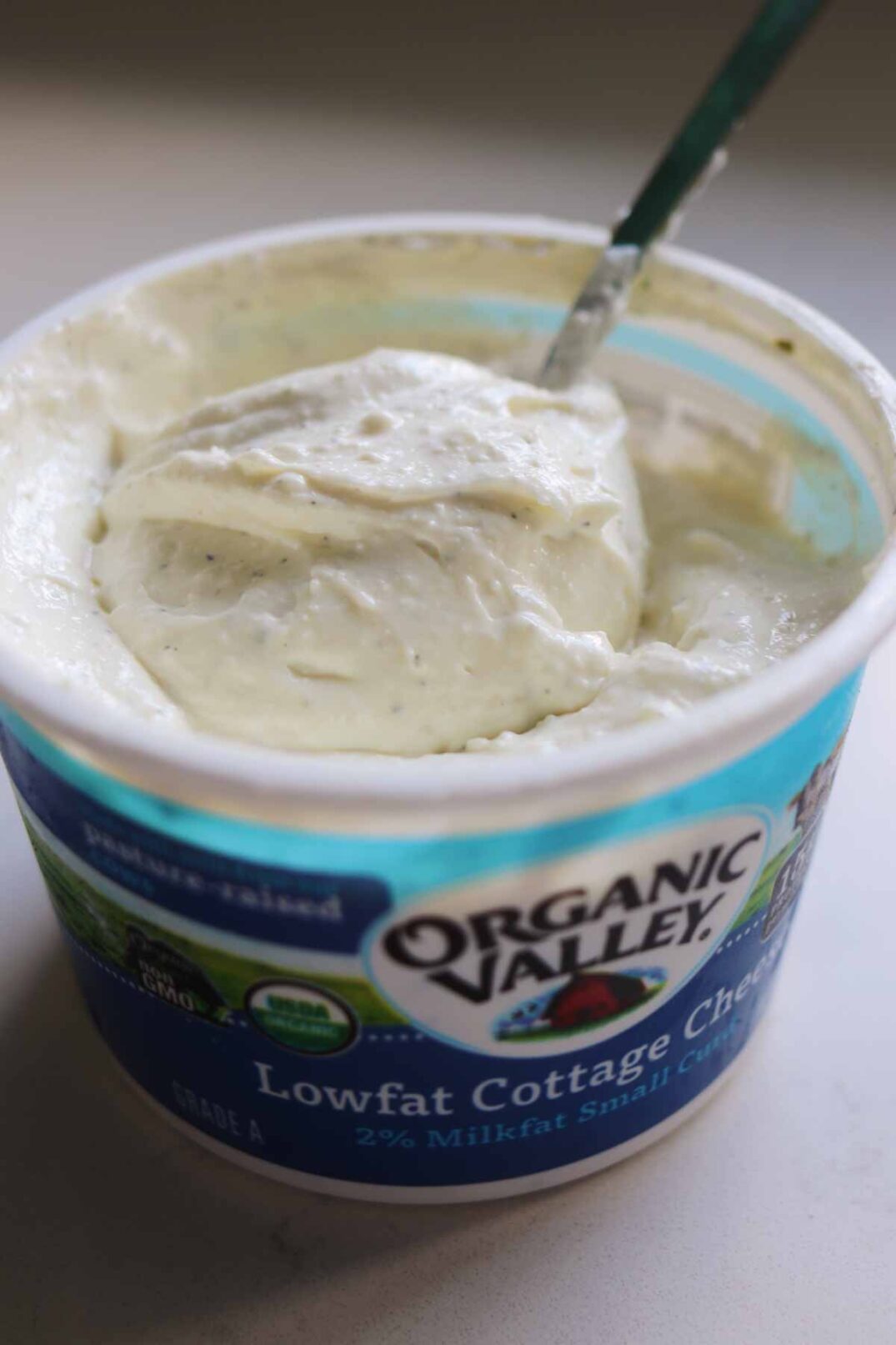 a spoonful of cottage cheese ranch.