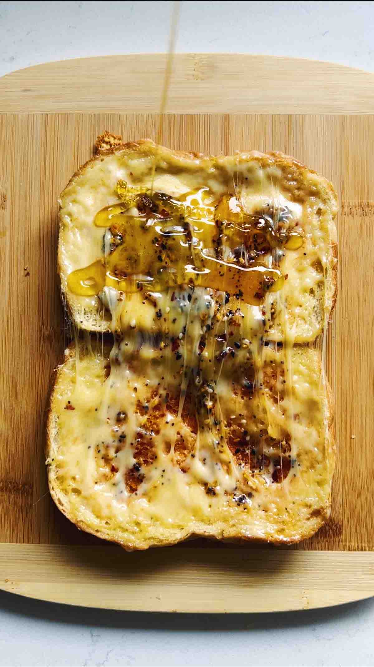 Honey Grilled Cheese with Crispy Chili Grilled Cheese Social