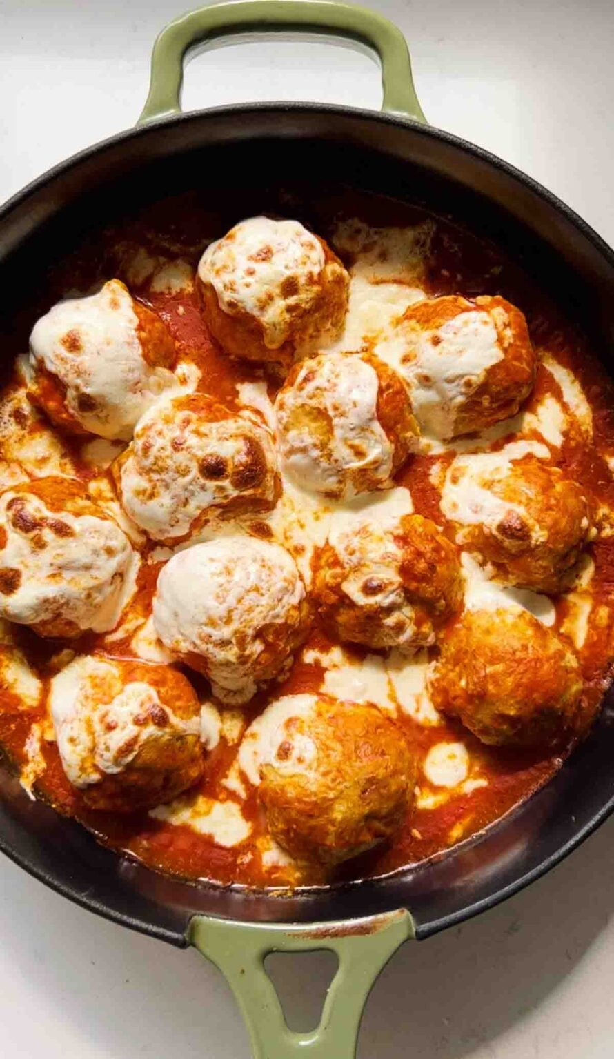 Baked Buffalo Chicken Meatball Skillet Grilled Cheese Social