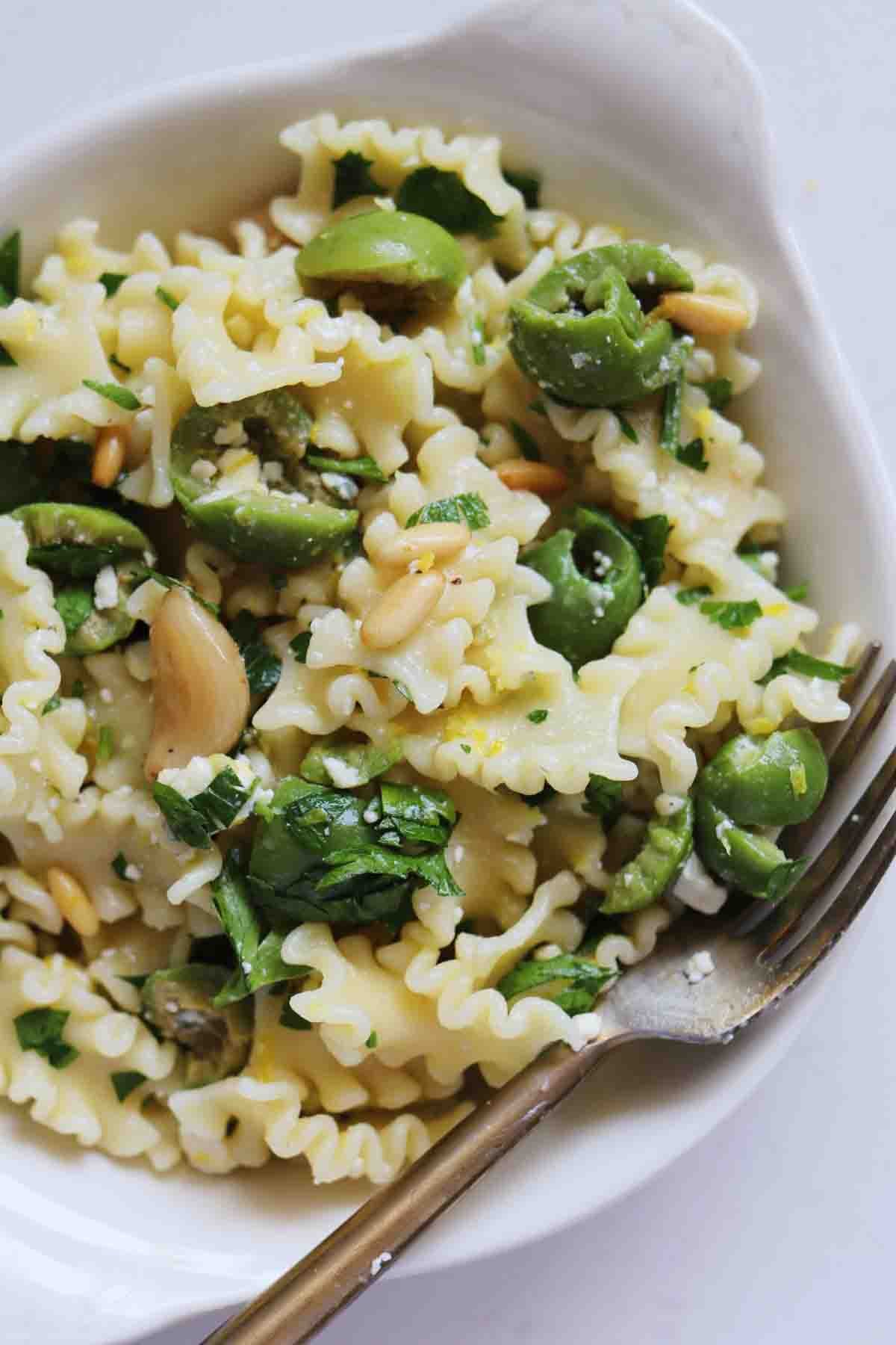 Dirty Martini Pasta Salad Grilled Cheese Social