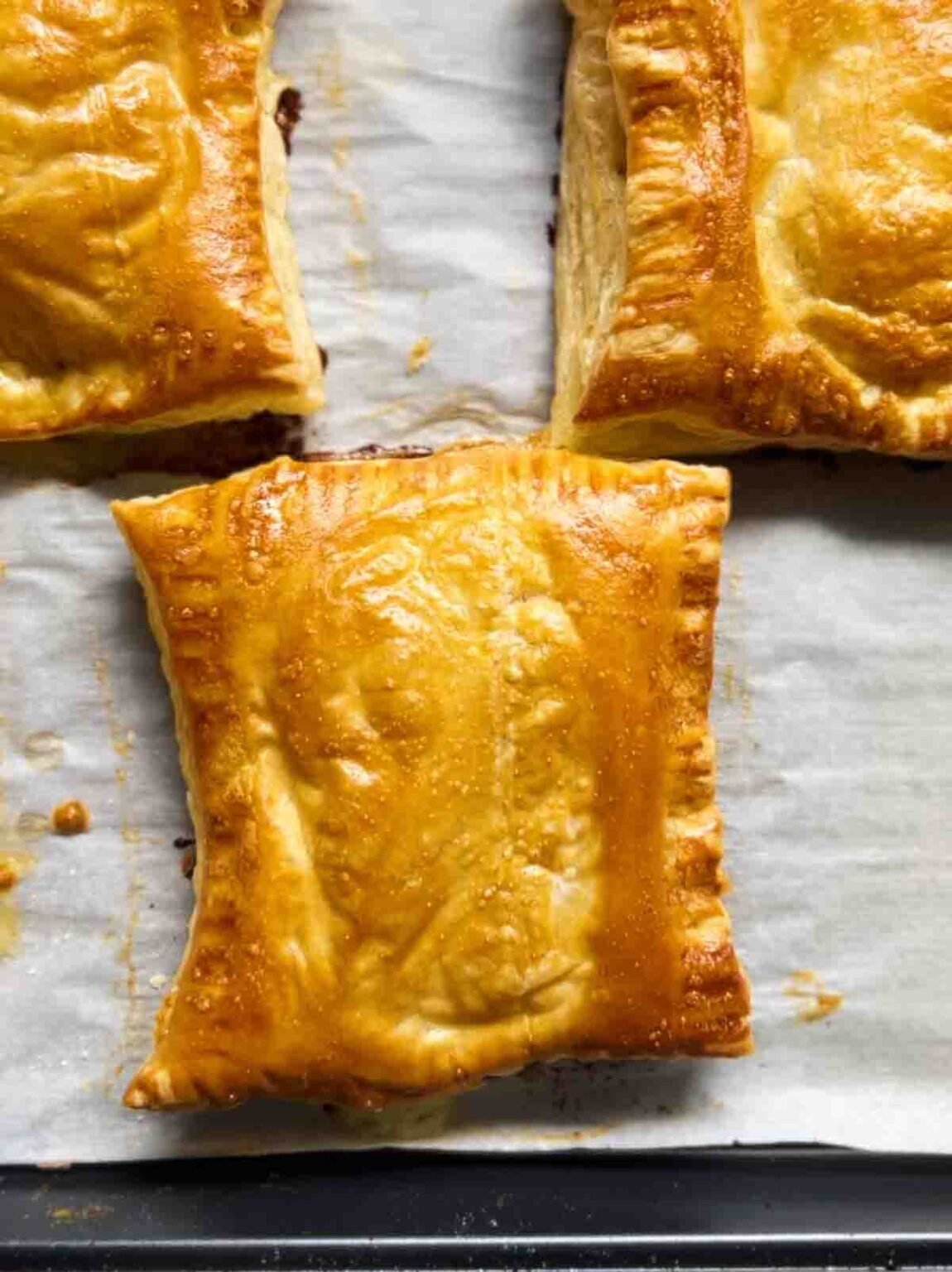 Viral Upside Down Puff Pastry with Ham & Cheese Grilled Cheese Social