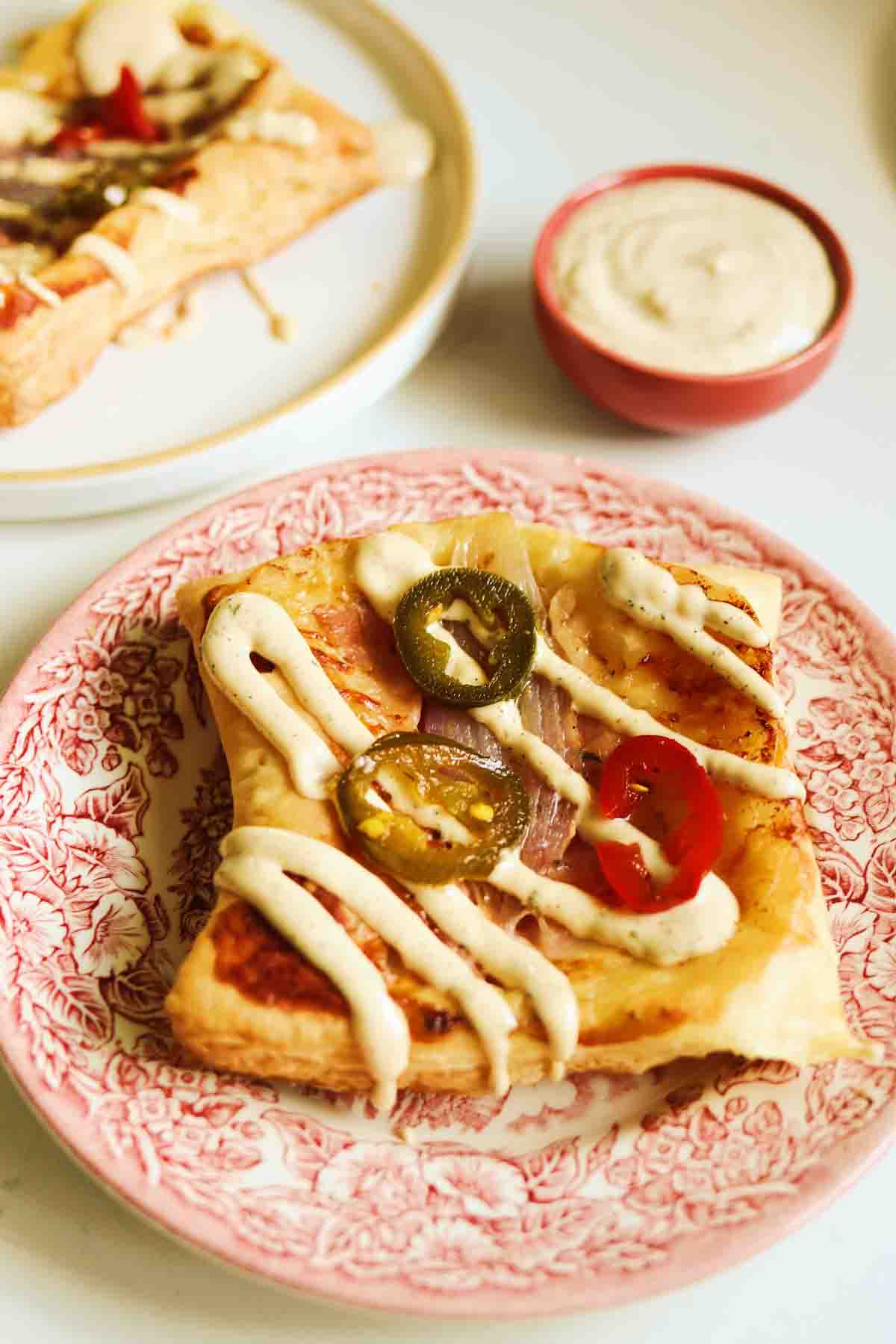 Viral Upside Down Puff Pastry with Ham & Cheese Grilled Cheese Social