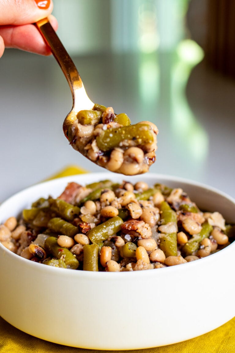 Mama's Field Peas with Snaps Recipe (Southern Style) - Grilled Cheese ...