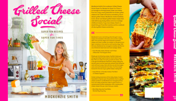 Front and back cover of Grilled Cheese Social cookbook 