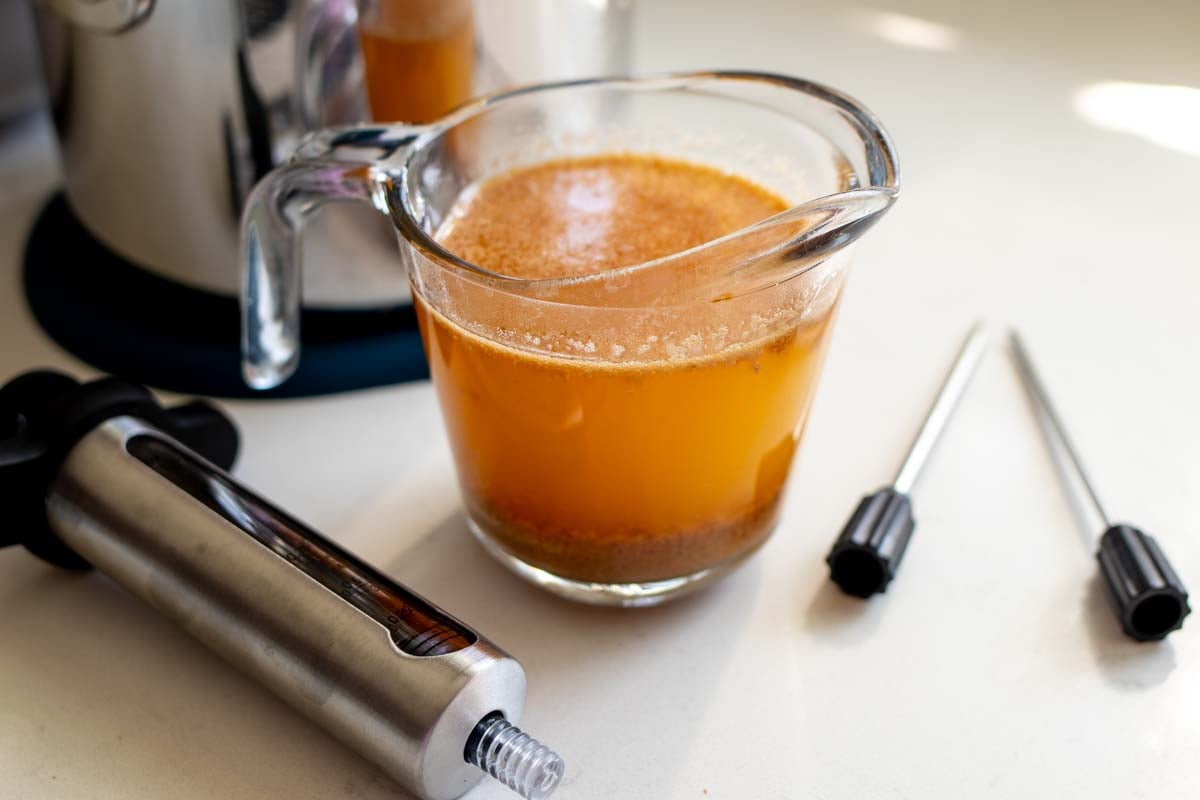 all the things you need to make the perfect turkey injection marinade including the syringe. 